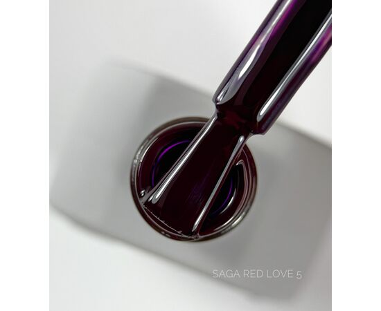 SAGA. Gel Polish "Love Red", #05, 10 ml. Гель-лак #2