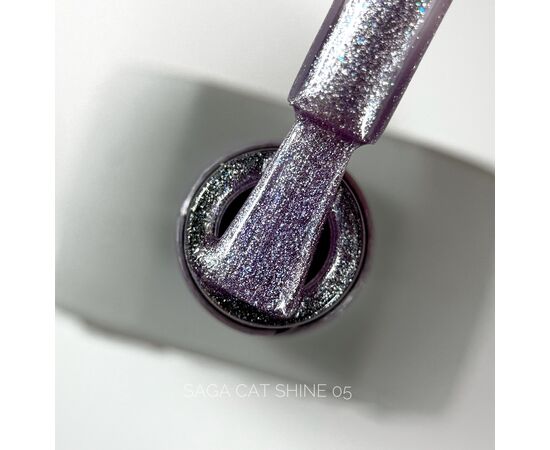 SAGA. Cat's Eye Gel Polish "Cat Shine", #05, 10 ml. Гель-лак "Котяче око" #1
