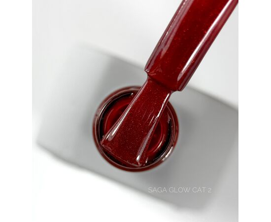 SAGA. Cat's Eye Gel Polish "Glow Cat", #02, 10 ml. Гель-лак "Котяче око" #1