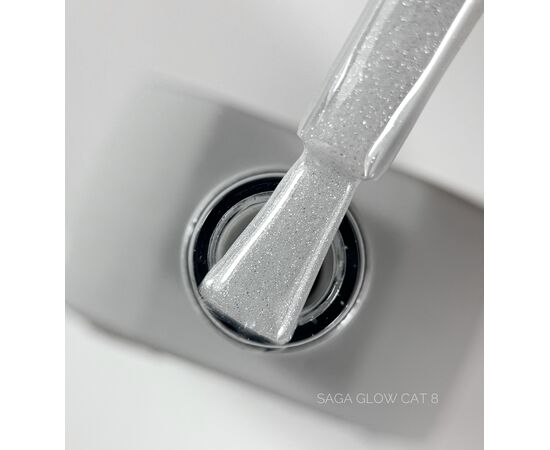 SAGA. Cat's Eye Gel Polish "Glow Cat", #08, 10 ml. Гель-лак "Котяче око" #1