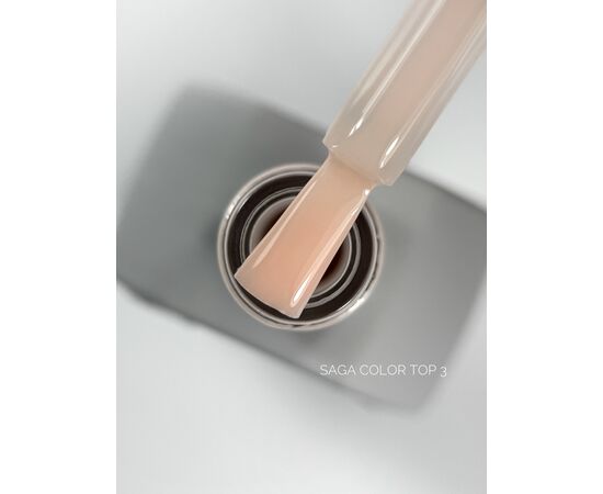 SAGA. Color Top, no wipe, #3, 10 ml. Кольоровий топ без липкого шару #1