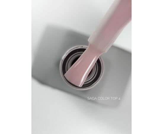 SAGA. Color Top, no wipe, #4, 10 ml. Кольоровий топ без липкого шару #1