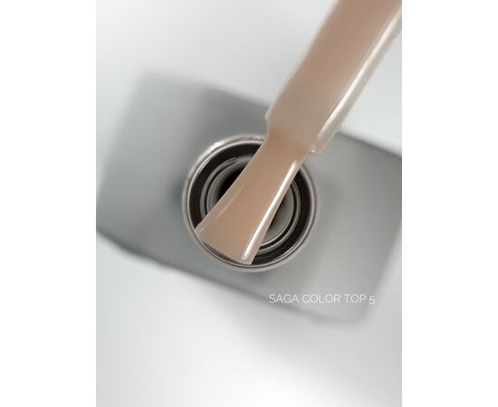 SAGA. Color Top, no wipe, #5, 10 ml. Кольоровий топ без липкого шару #1