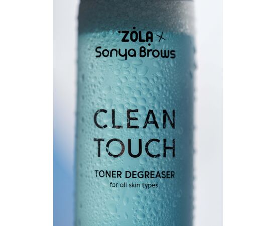 ZOLA x Sonya Brows. Brow & Lash Toner-degreaser, Clean Touch, 150 ml. Тонер-знежирювач для брів та вій #2