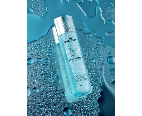 ZOLA x Sonya Brows. Brow & Lash Toner-degreaser, Clean Touch, 150 ml. Тонер-знежирювач для брів та вій #4