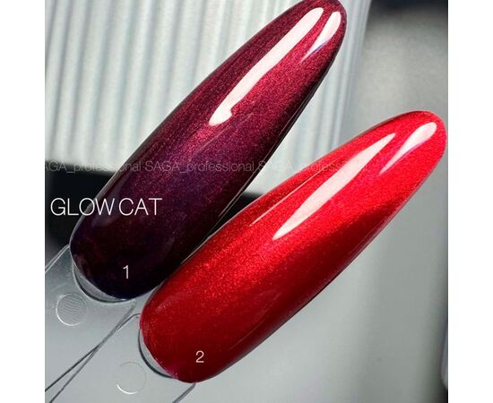 SAGA. Cat's Eye Gel Polish "Glow Cat", #02, 10 ml. Гель-лак "Котяче око" #3