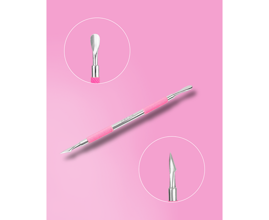 EDLEN. Spatula, Pink L-10. Лопатка для манікюру (пушер округлий вузький, топірець) #1