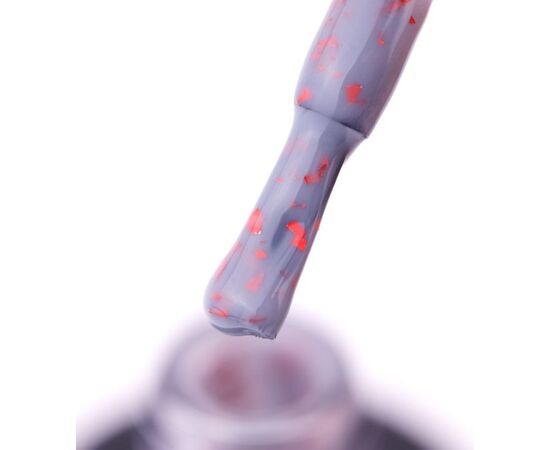 SAGA. Leaf base, #16, 10 ml. Кольорова база із червоною поталлю #2