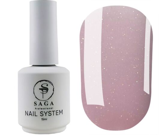 SAGA. Liquid Gel, 15 ml, #19. Рідкий гель для укріплення та нарощування з шимером #2