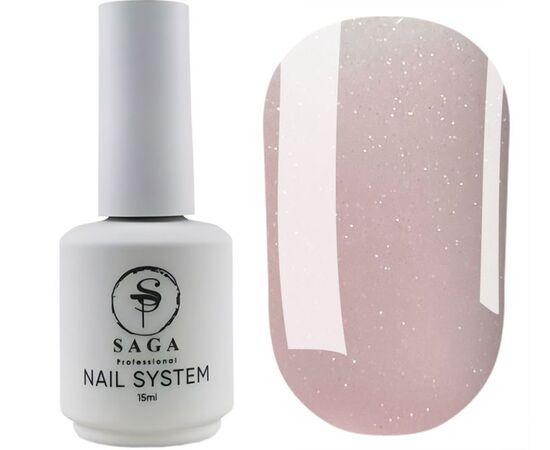 SAGA. Liquid Gel, 15 ml, #20. Рідкий гель для укріплення та нарощування з шимером #2