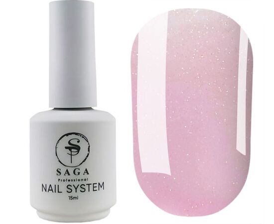 SAGA. Liquid Gel, 15 ml, #21. Рідкий гель для укріплення та нарощування з шимером #2