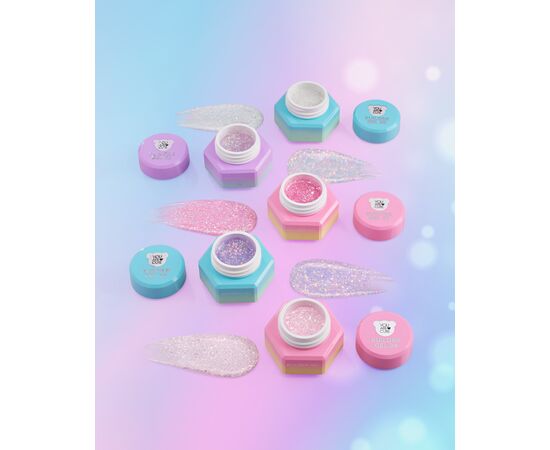 You Are Cute. Builder Gel #30, 15 ml, гель для нарощування з блискучими частинками #7