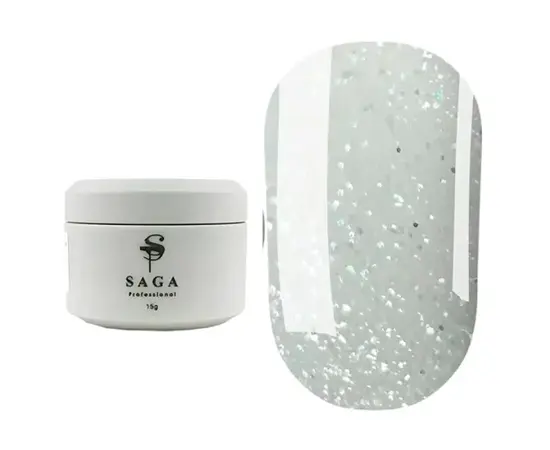 SAGA. Builder gel "Veil", 15 ml, #18. Гель для укріплення та нарощування #1