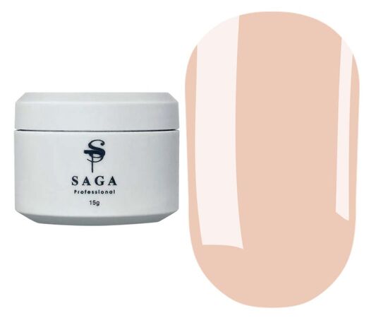 SAGA. Builder gel "Pastel Color", 15 ml, #02. Гель для укріплення та нарощування #1