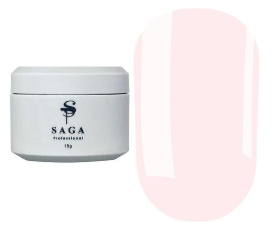 SAGA. Builder gel "Pastel Color", 15 ml, #08. Гель для укріплення та нарощування #1