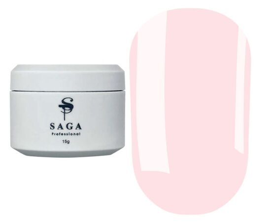 SAGA. Builder gel "Pastel Color", 15 ml, #10. Гель для укріплення та нарощування #1