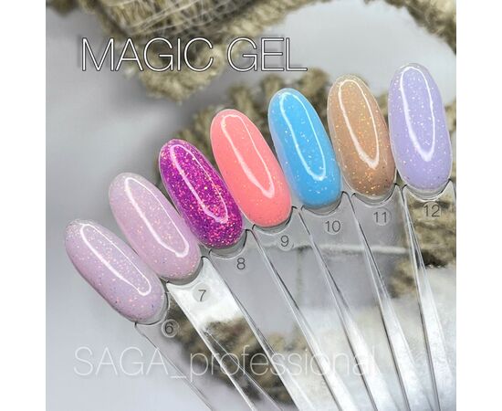 SAGA. Builder Gel "Magic", 15 ml, #11. Гель для укріплення та нарощування з поталлю #2