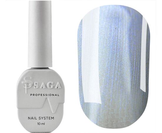 SAGA. Cat's Eye Gel Polish "Silk Cat", #07, 10 ml. Гель-лак "Котяче око" з перламутром #1
