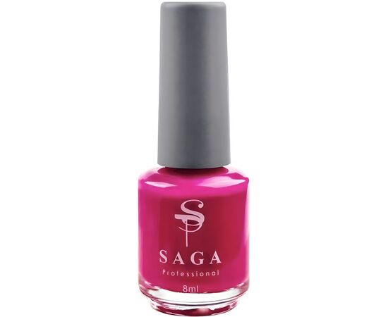 SAGA. Stamping nail polish, #16, Fuchsia, 8 ml. Лак-фарба для стемпінгу, фуксія #2