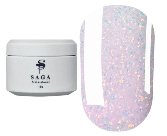 SAGA. Builder Gel "Magic", 15 ml, #06. Гель для укріплення та нарощування з поталлю #2
