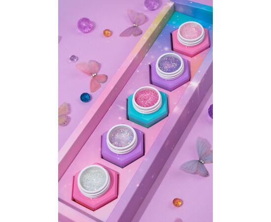 You Are Cute. Builder Gel #32, 15 ml, гель для нарощування з блискучими частинками #5