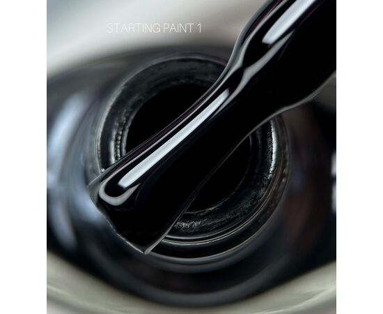 SAGA. Stamping nail polish, #01, Black, 8 ml. Лак-фарба для стемпінгу, чорний #1