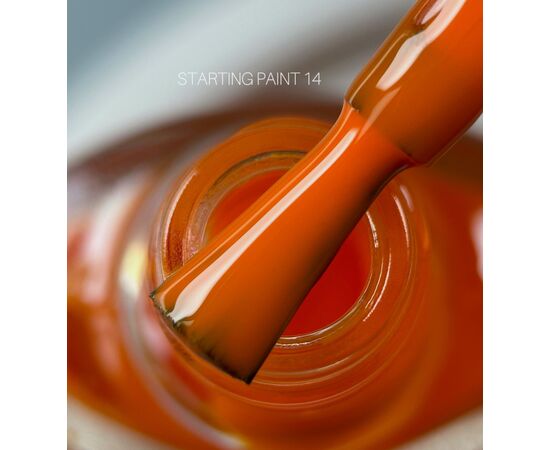 SAGA. Stamping nail polish, #14, Orange, 8 ml. Лак-фарба для стемпінгу, оранж #1