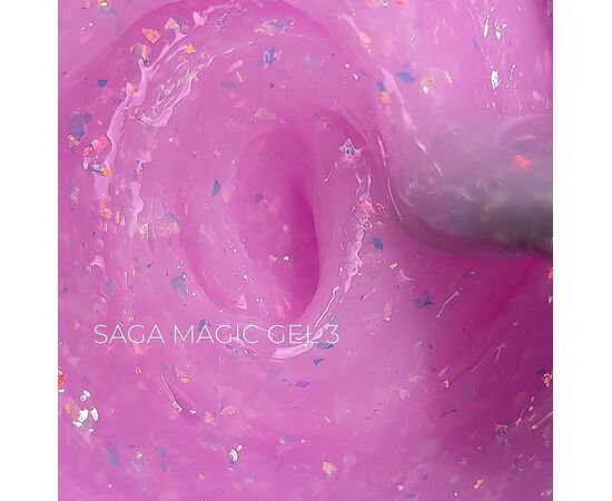 SAGA. Builder Gel "Magic", 15 ml, #03. Гель для укріплення та нарощування з поталлю #1