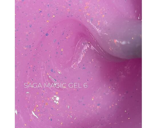 SAGA. Builder Gel "Magic", 15 ml, #06. Гель для укріплення та нарощування з поталлю #1