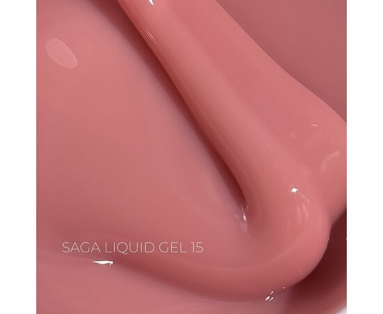 SAGA. Liquid Gel, 15 ml, #15. Рідкий гель для укріплення та нарощування #1