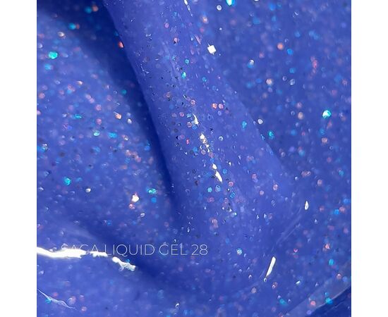 SAGA. Liquid Gel, 15 ml, #28. Рідкий гель для укріплення та нарощування з шимером #1