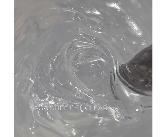 SAGA. Stiff Gel, 15 ml, Clear. Густий гель для укріплення та нарощування, прозорий #1