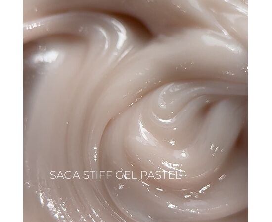 SAGA. Stiff Gel, 15 ml, #02, Pastel. Густий гель для укріплення та нарощування #1
