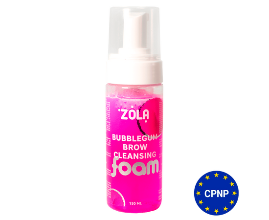 ZOLA. Eyebrow cleansing foam, Bubblegum, 150 ml. Пінка для брів очищуюча, рожева #1