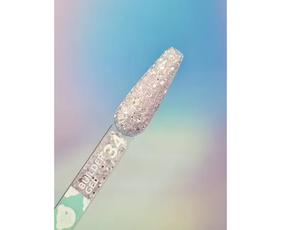 You Are Cute. Builder Gel #34, 15 ml, гель для нарощування з блискучими частинками #2