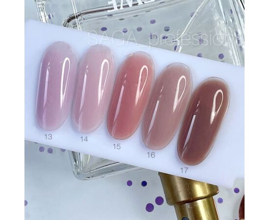 SAGA. Liquid Gel, 15 ml, #17. Рідкий гель для укріплення та нарощування #3
