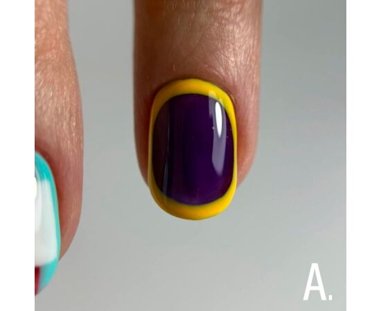 ADORE. Marble Glass Gel Polish, #MG-31, Iris quartz, 8 ml. Вітражний гель-лак, насичено-фіолетовий #6