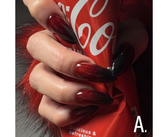 ADORE. Marble Glass Gel Polish, #MG-36, Blood, 8 ml. Вітражний гель-лак, яскраво-червоний #5