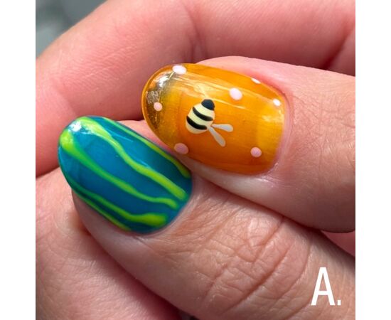 ADORE. Marble Glass Gel Polish, #MG-37, Sulphur, 8 ml. Вітражний гель-лак, яскраво-жовтий #5