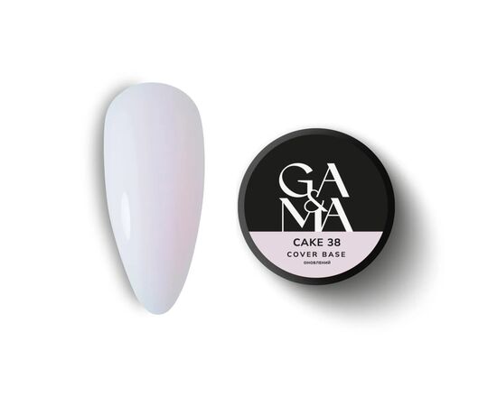 GA&MA. Cover base #38 CAKE, 30 ml, ОНОВЛЕНА ФОРМУЛА #1 GA&MA. Cover base #38 CAKE, 30 ml, ОНОВЛЕНА ФОРМУЛА #1