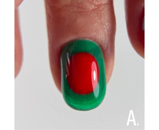 ADORE. Marble Glass Gel Polish, #MG-40, Amazonite, 8 ml. Вітражний гель-лак, зелений #5