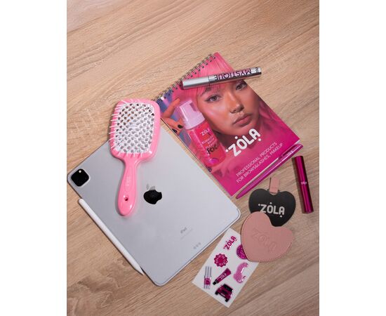 ZOLA. Hair Brush Soft, Pink. Гребінець, рожевий #3