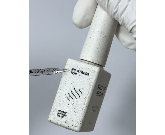 NOTD. No Stress Top (no scratches), No Wipe, 10 ml, глянцевий топ стійкий до подряпин, без липкого шару, без УФ #3