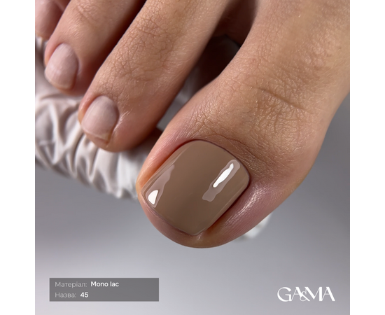 GA&MA. Single-phase Gel Polish, Mono Lac, #045, 6 ml. Однофазний гель лак, "Моно лак" #2 GA&MA. Single-phase Gel Polish, Mono Lac, #045, 6 ml. Однофазний гель лак, "Моно лак" #2