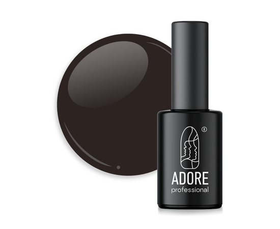ADORE. Marble Glass Gel Polish, #MG-01, Onyx, 8 ml. Вітражний гель-лак, чорна глазур #1