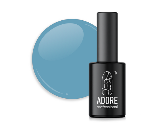 ADORE. Marble Glass Gel Polish, #MG-02, Beryl, 8 ml. Вітражний гель-лак, сіро-блакитна глазур #1