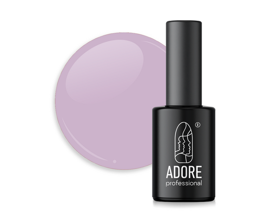 ADORE. Marble Glass Gel Polish, #MG-15, Gypsum, 8 ml. Вітражний гель-лак, димчасто-фіолетова глазур #1