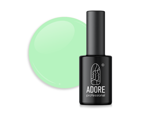 ADORE. Marble Glass Gel Polish, #MG-20, Jadeite, 8 ml. Вітражний гель-лак, м'ятна глазур #1