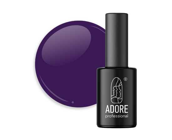 ADORE. Marble Glass Gel Polish, #MG-31, Iris quartz, 8 ml. Вітражний гель-лак, насичено-фіолетовий #1