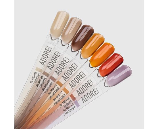 ADORE. Marble Glass Gel Polish, #MG-11, Goldstone, 8 ml. Вітражний гель-лак, карамельна глазур #3